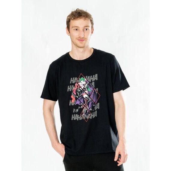 DC Comics T-Shirt Harley Quinn Joker Diamond Size S