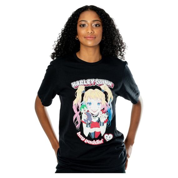 DC T-Shirt Harley Quinn Anime Puddin' Size L