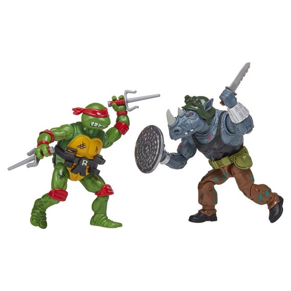 Teenage Mutant Ninja Turtles: Remastered Action Figures Raphael vs. Rocksteady