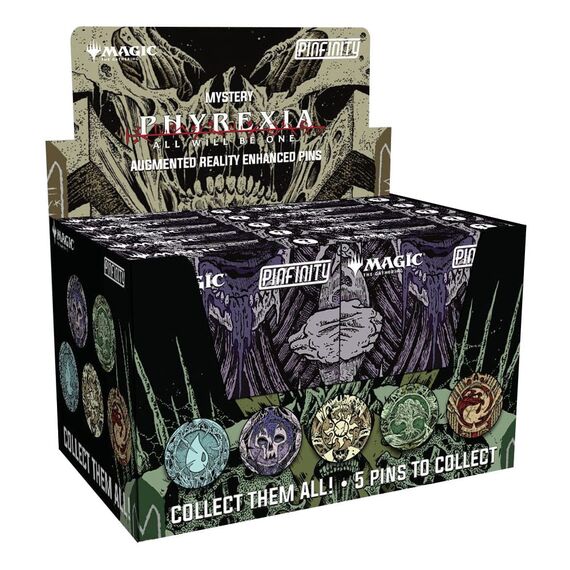 Magic: The Gathering Pins Blind Box Mystery Phyrexia Infected Lands Assortment (10)
