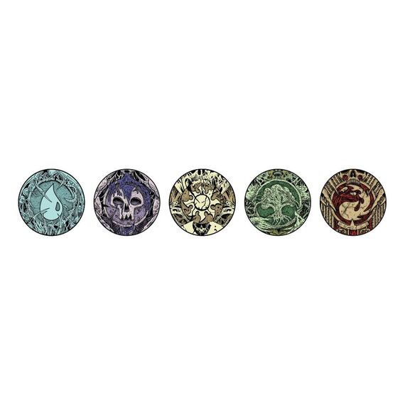 Magic: The Gathering Pins Blind Box Mystery Phyrexia Infected Lands Assortment (10)