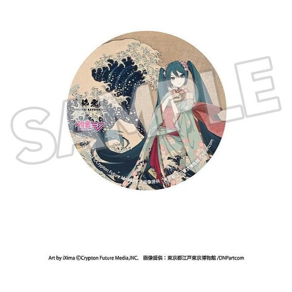 Katsushika Hokusai x Hatsune Miku Pins 6 cm Blind Box Assortment (8)