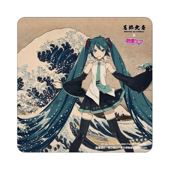 Katsushika Hokusai x Hatsune Miku Car Magnet Thirty-six Views of Mount Fuji/The Great Wave off Kanagawa