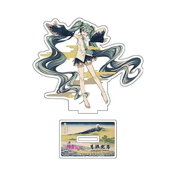 Hatsune Miku x Katsushika Hokusai iXima Die-Cut Acrylic Stand A Sketch of Tago Bay at Ejiri on the Tokaido 10 cm (5)