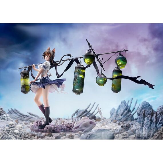 Comics Bakemonogatari PVC Figure 1/7 Tsubasa Hanekawa 26 cm