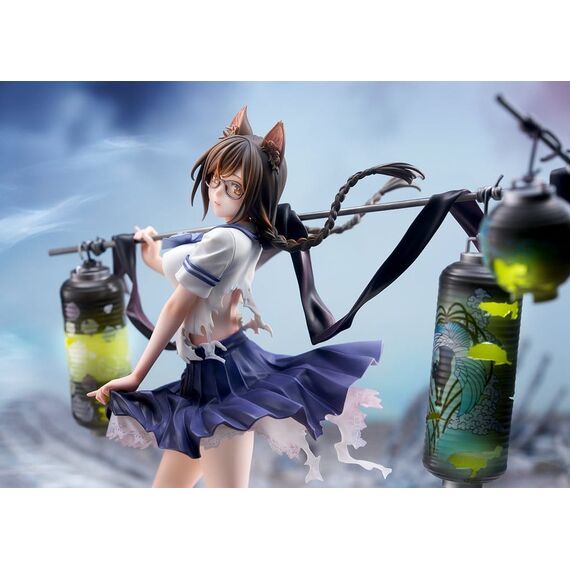 Comics Bakemonogatari PVC Figure 1/7 Tsubasa Hanekawa 26 cm