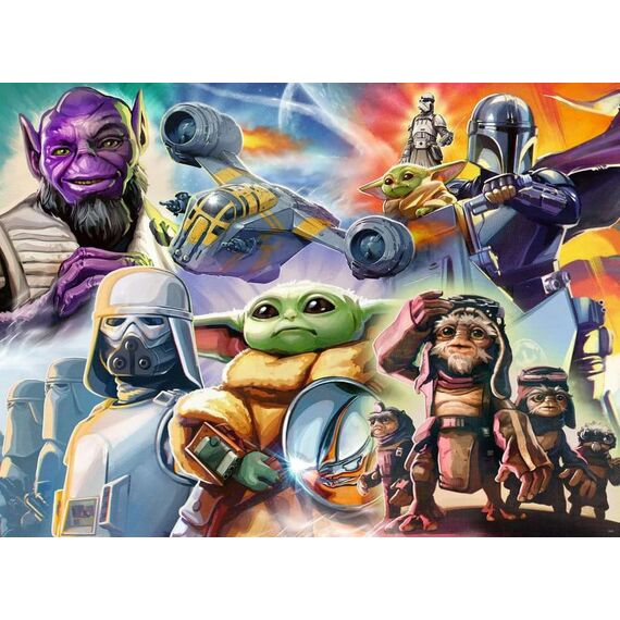 The Mandalorian and Grogu Jigsaw Puzzle (500 Pieces)