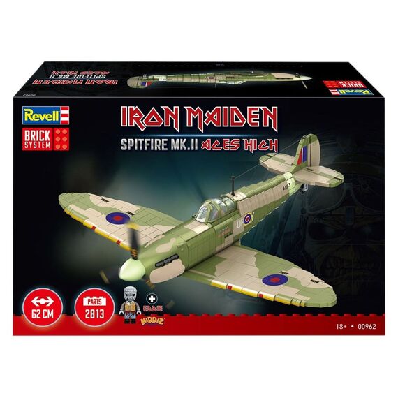 Iron Maiden Brick System Construction Kit Set Spitfire MK.II Aces High 58 cm
