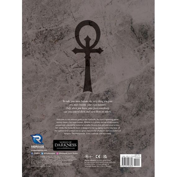 Vampire: The Masquerade 5th Edition RPG book Camarilla Sourcebook *Englische Version*