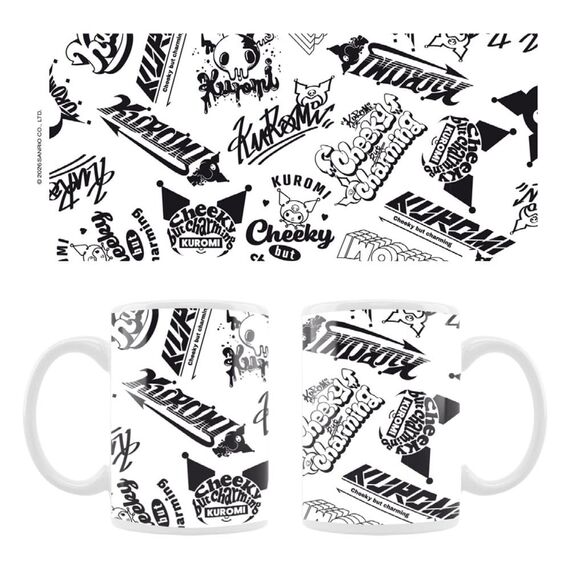 Sanrio Mug Kuromi Street logos