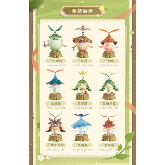 Genshin Impact Blind Box Mini Figures Aranara Series Display (9)
