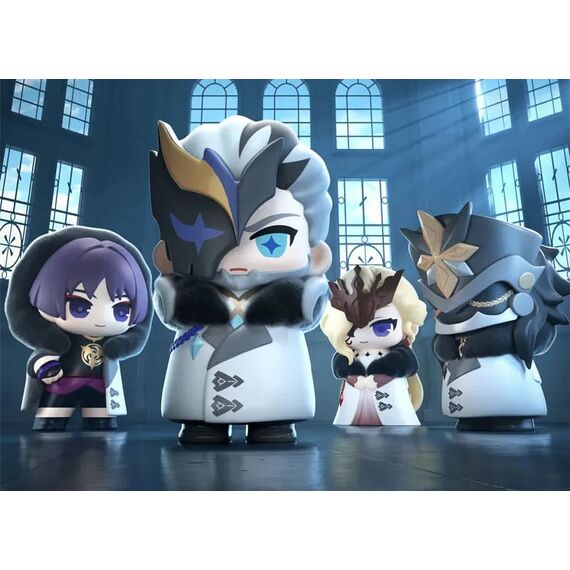 Genshin Impact Mini Figures Fatui Harbingers Chibi Design 7 cm Blind Box Display (9)