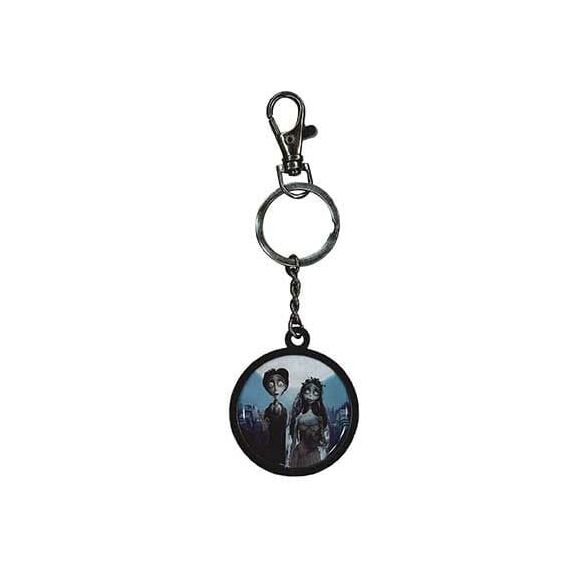 Corpse Bride Metal Keychain Couple