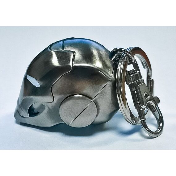 Marvel Comics Metal Keychain Iron Man Helmet Mark II