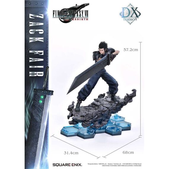Final Fantasy VII Rebirth Statue 1/4 Zack Fair Deluxe Ver. 57 cm