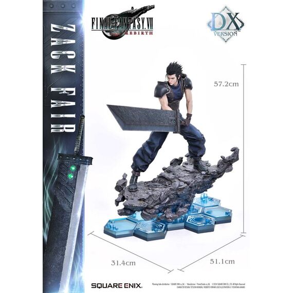Final Fantasy VII Rebirth Statue 1/4 Zack Fair Deluxe Ver. 57 cm