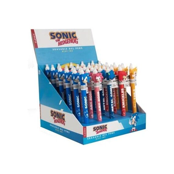 Sonic - The Hedgehog Erasable Gel Pen Characters Display (30)