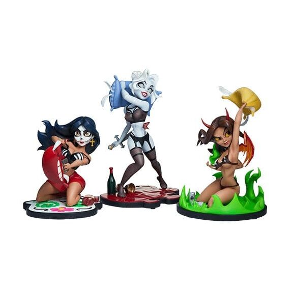 Coffin Comics Designer Statues Set Sleepover In Hell