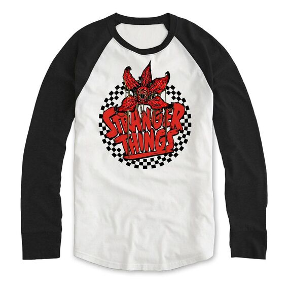 Stranger Things Sweatshirt Checkered Circle Ls Size S