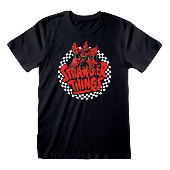Stranger Things T-Shirt Checkered Circle Size XL