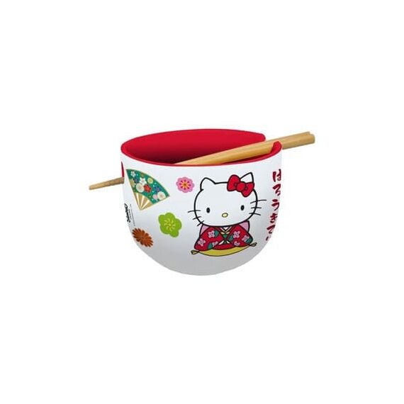 Sanrio Ramen Bowl with Chopsticks Hello Kitty Japan