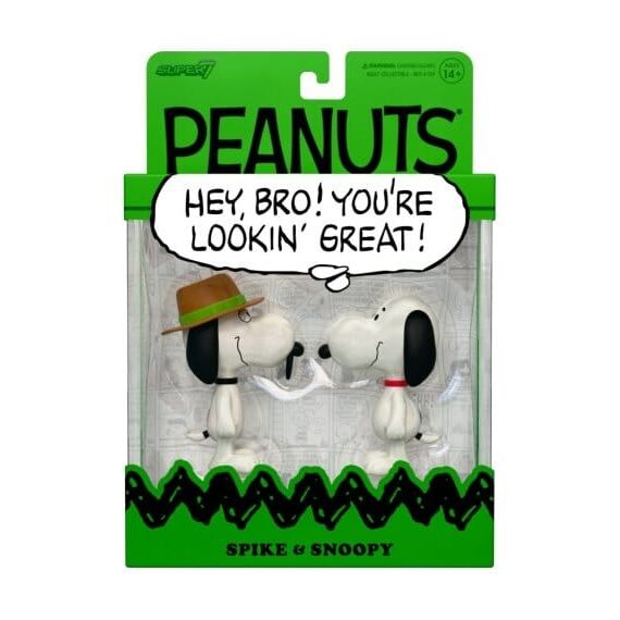 Peanuts ReAction Action Figures 2-Pack Snoopy & Spike 10 cm