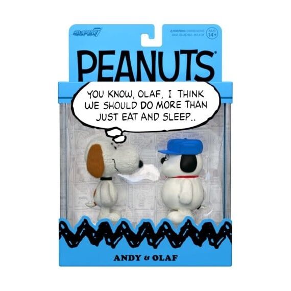 Peanuts ReAction Action Figures 2-Pack Olaf & Andy 10 cm
