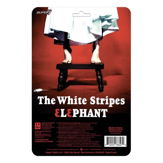 The White Stripes ReAction Action Figures 2-Pack Wave 02 The White Stripes (Elephant) 10 cm