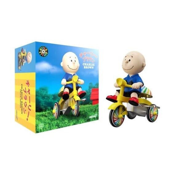 Peanuts Super Cycles Vehicle Charlie Brown (Blue w/ Yellow Trike)