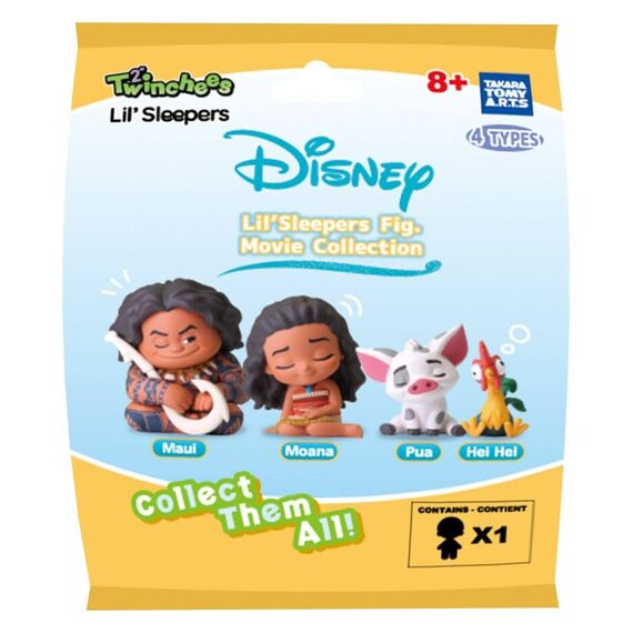 Moana Twinchees Mini Figures Lil' Sleepers 5 cm Blind Pack Display (24)