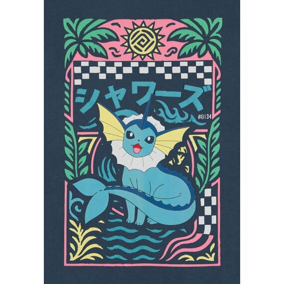 Pokémon T-Shirt Vaporeon Navy