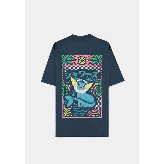 Pokémon T-Shirt Navy Vaporeon Size L