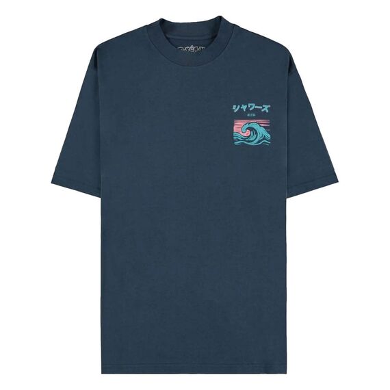Pokémon T-Shirt Navy Vaporeon Size L