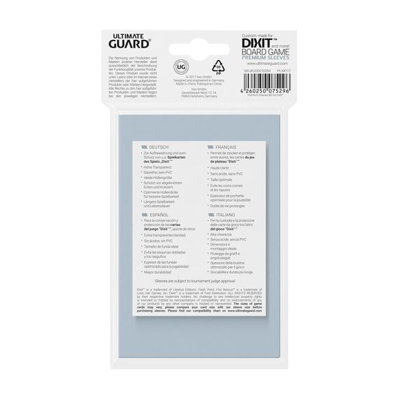 Ultimate Guard Premium Soft Sleeves for Board Game Cards Dixit™ (90)