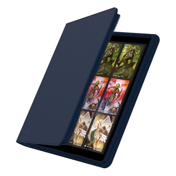 Ultimate Guard Zipfolio 480 - 24-Pocket XenoSkin (Quadrow) - Blue