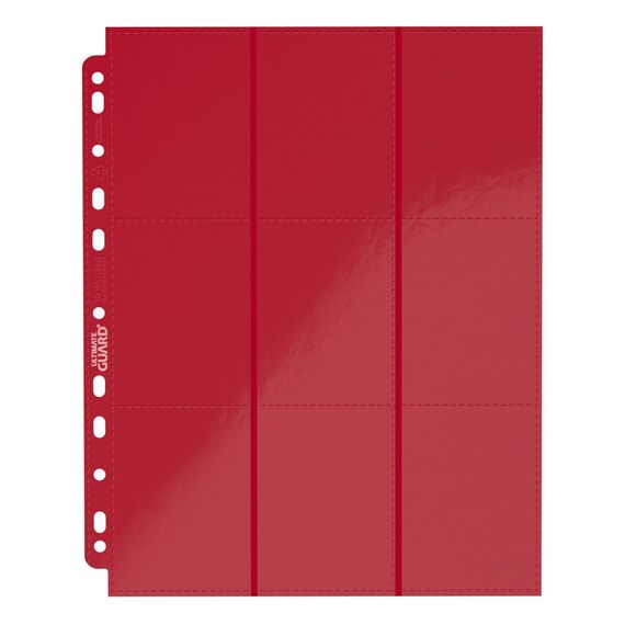 Ultimate Guard 18-Pocket Pages Side-Loading Red (10)