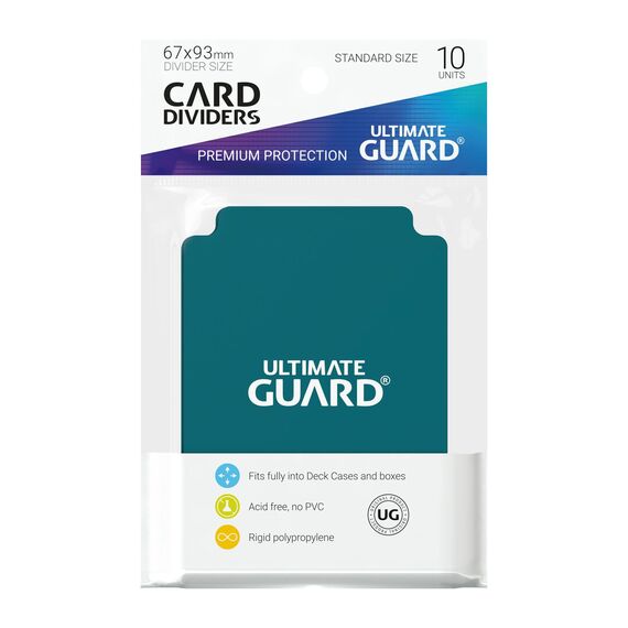 Ultimate Guard Card Dividers Standard Size Petrol Blue (10)