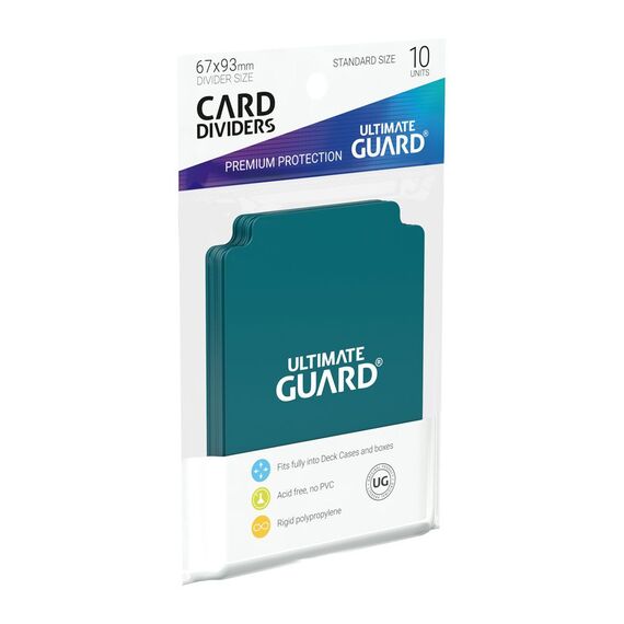 Ultimate Guard Card Dividers Standard Size Petrol Blue (10)