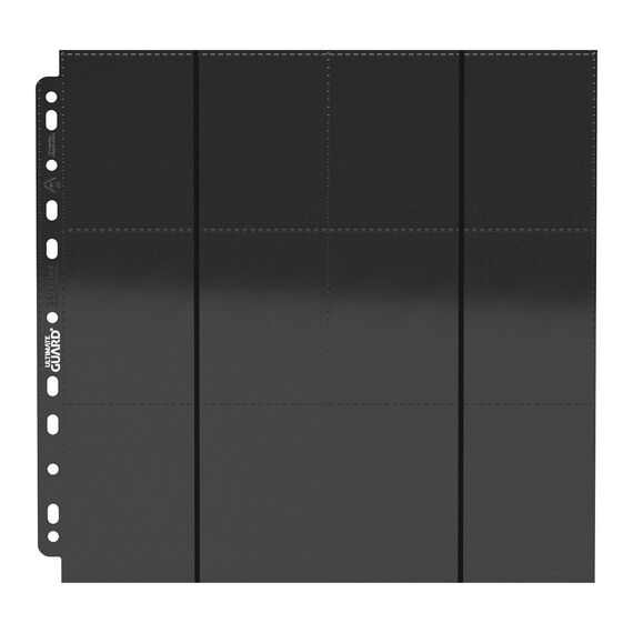 Ultimate Guard 24-Pocket QuadRow Pages Side-Loading Black (10)