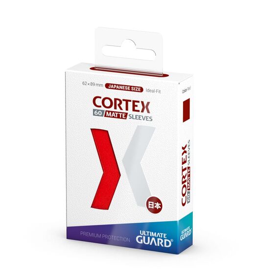 Ultimate Guard Cortex Sleeves Japanese Size Matte  Red (60)