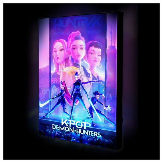 KPop Demon Hunters Canvas Print with light