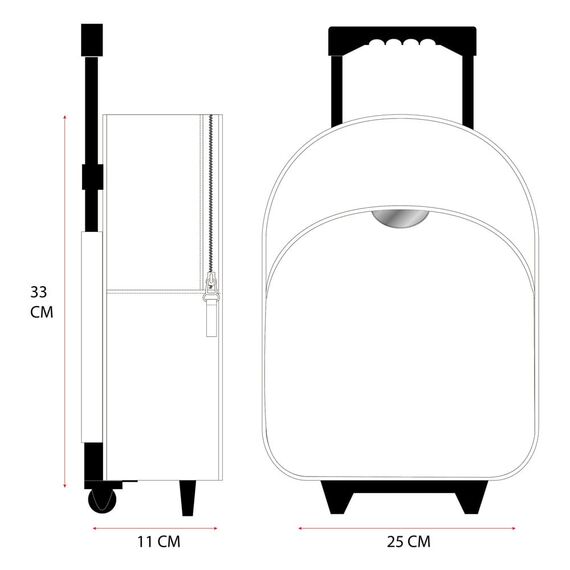 Hello Kitty Trolley Backpack Follow The Rainbow 33 cm