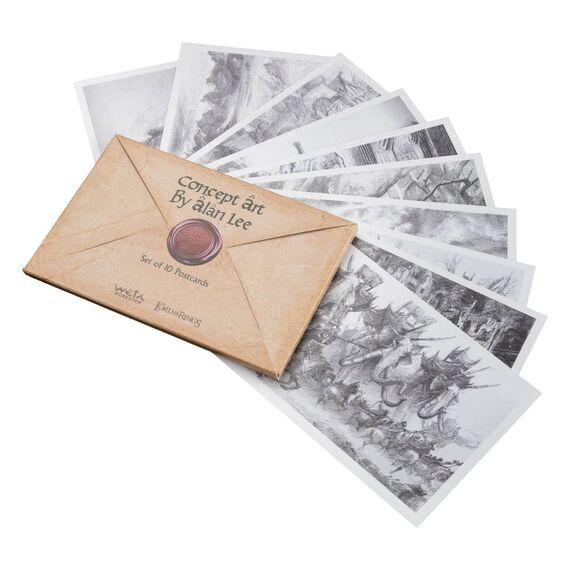 Lord of the Rings Postcards Set Concept Art by Alan Lee: The Lord of the Rings 15 x 12 cm