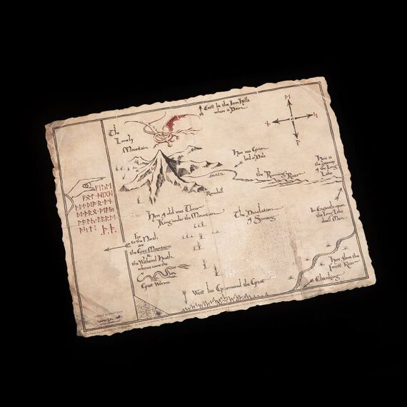 The Hobbit Art Print Thorin's Map 40 x 30 cm