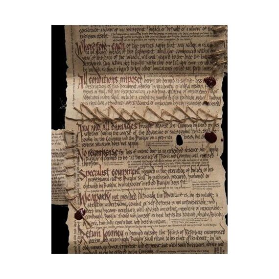 The Hobbit Mini Replica The Burglar Contract of Bilbo Baggins