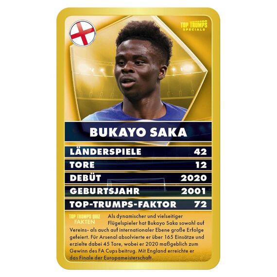 World Football Stars 6 Card Game Top Trumps *German Version*