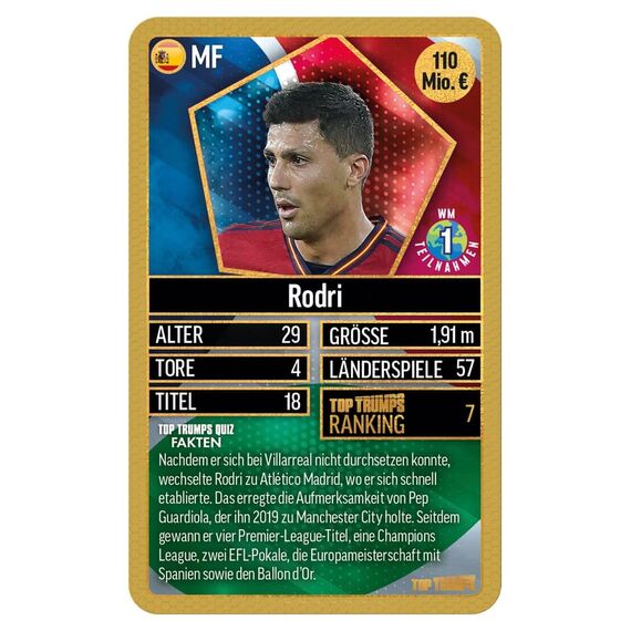 World Football Stars Card Game 200 Pack 6 *German Version*