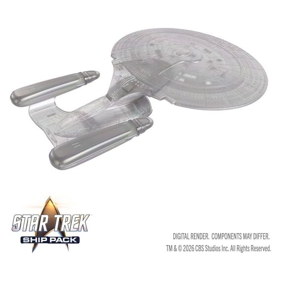 Star Trek Ship Pack Boxed prepainted Miniatures U.S.S. Enterprise - 60th Anniversary Edition 22 cm