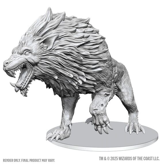 D&D Nolzur's Marvelous Miniatures Unpainted Miniatures Dire Worg 11 cm
