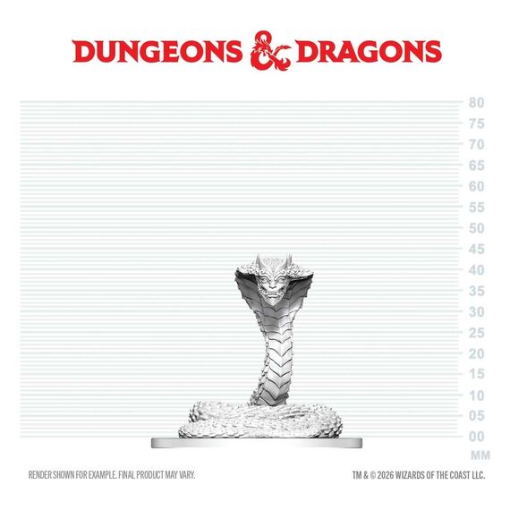 D&D Nolzur's Marvelous Miniatures Mini Figure Guardian Naga 6 cm